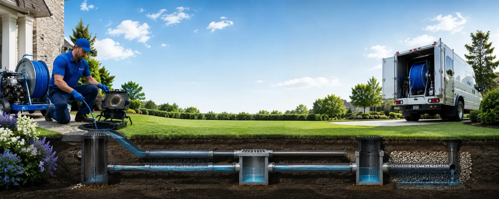 Outdoor drain cleaning information for Booker, TX